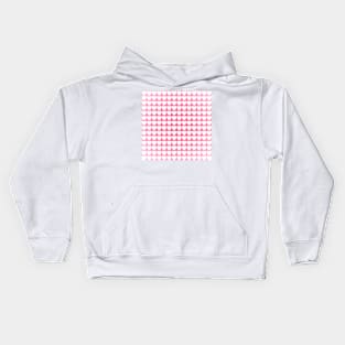 White Heart Grid Pattern Kids Hoodie